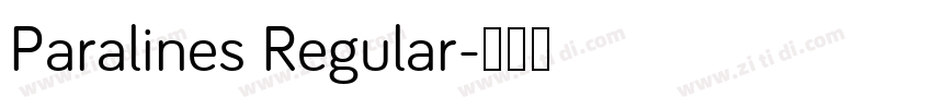 Paralines Regular字体转换